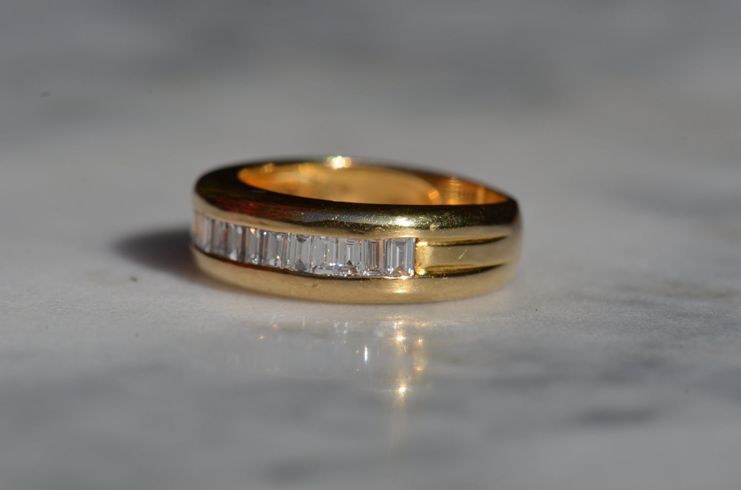Bold Baguette 2/3 Eternity Band