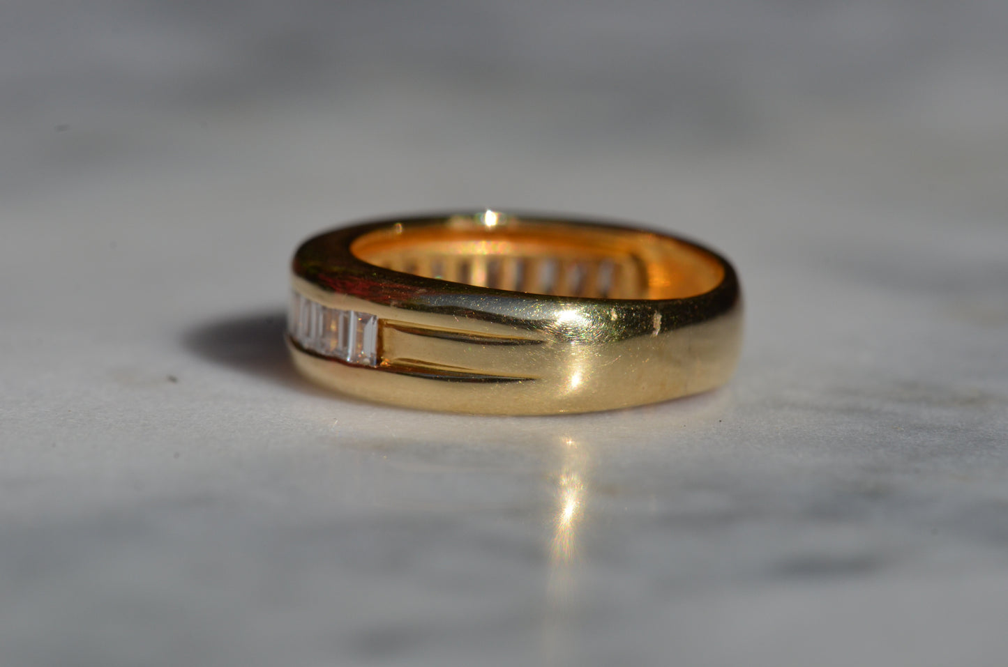Bold Baguette 2/3 Eternity Band