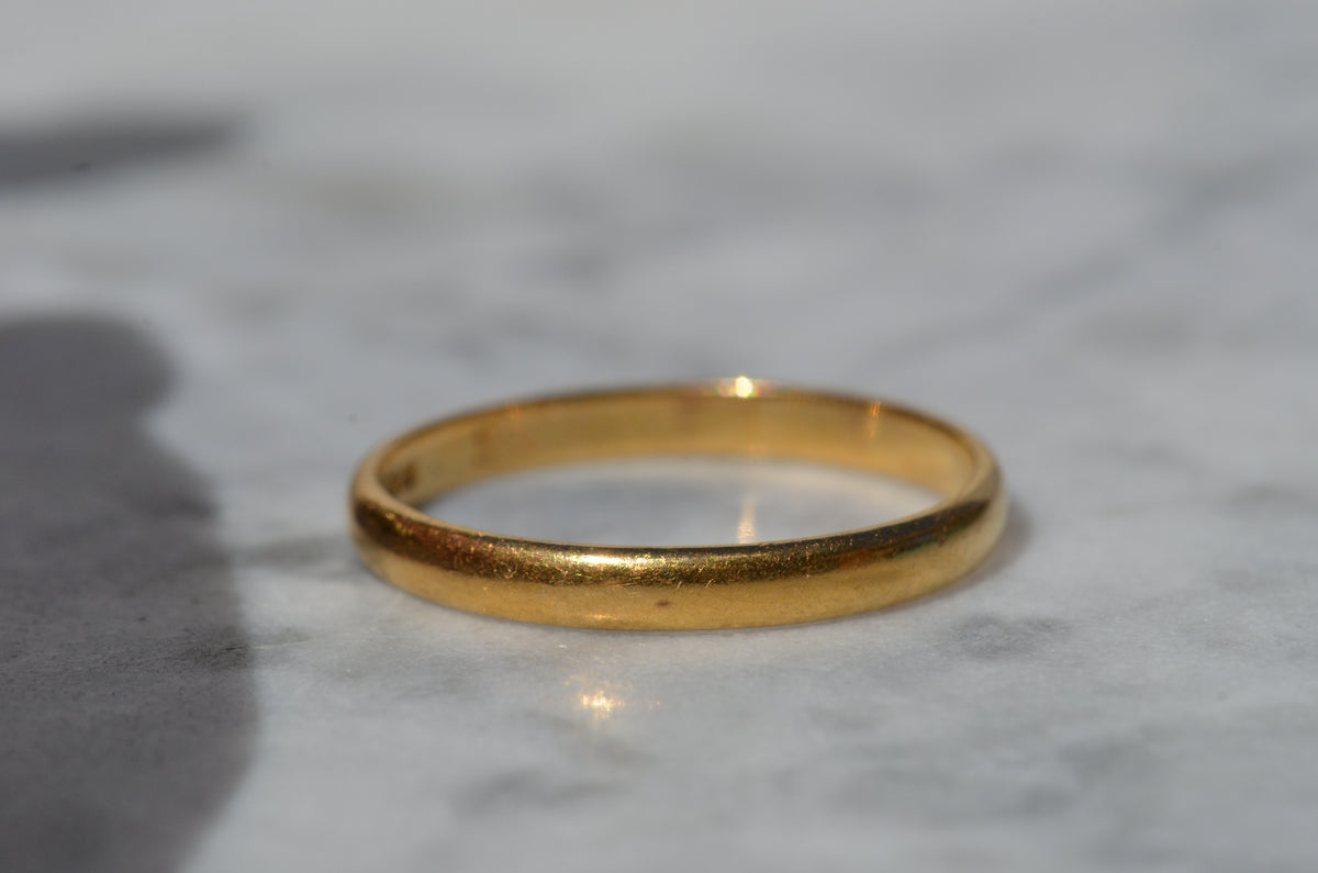 Classic Midcentury 22k Band 1955 Size 10.5