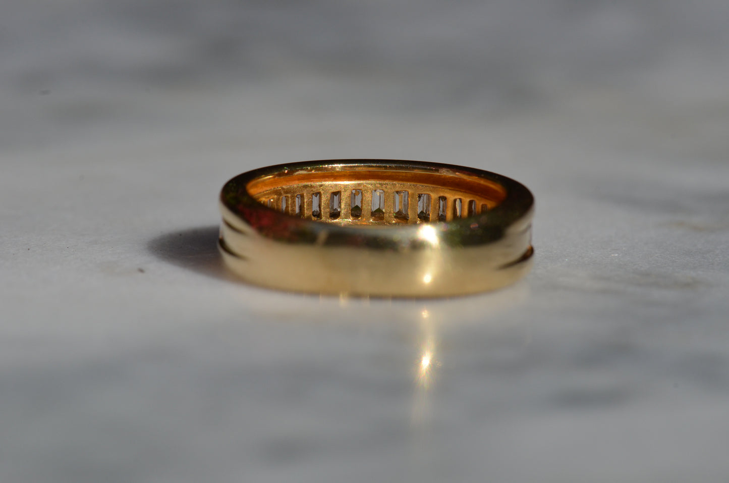 Bold Baguette 2/3 Eternity Band
