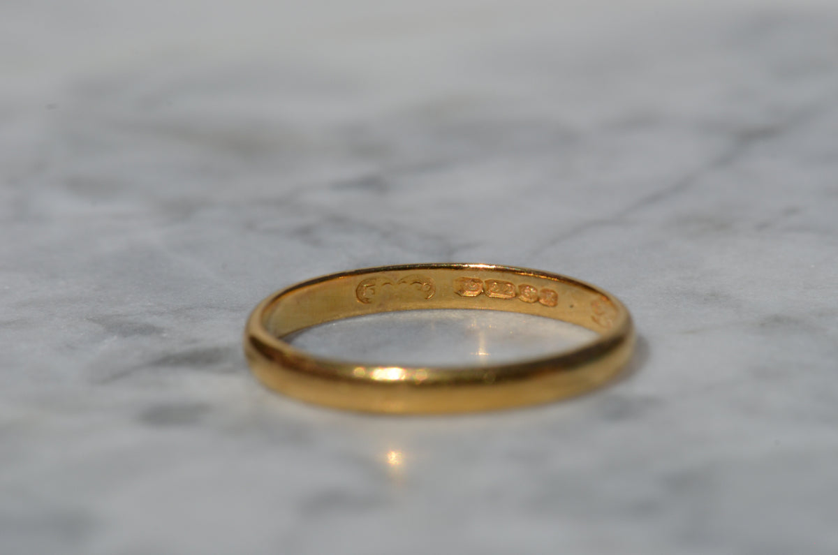Classic Midcentury 22k Band 1955 Size 10.5