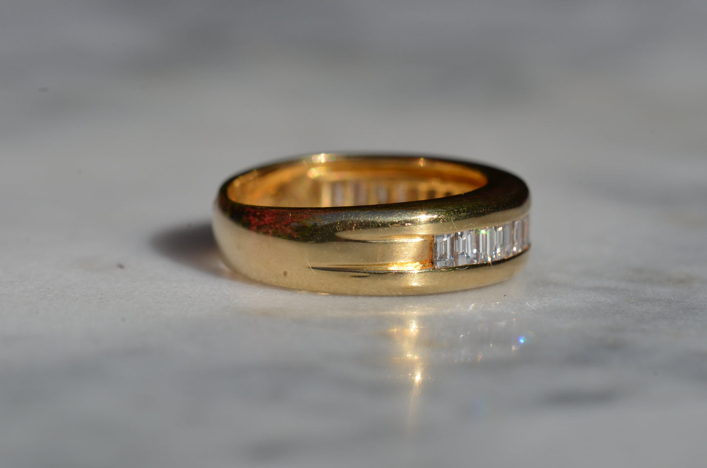 Bold Baguette 2/3 Eternity Band