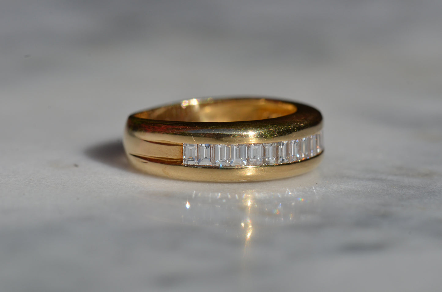 Bold Baguette 2/3 Eternity Band
