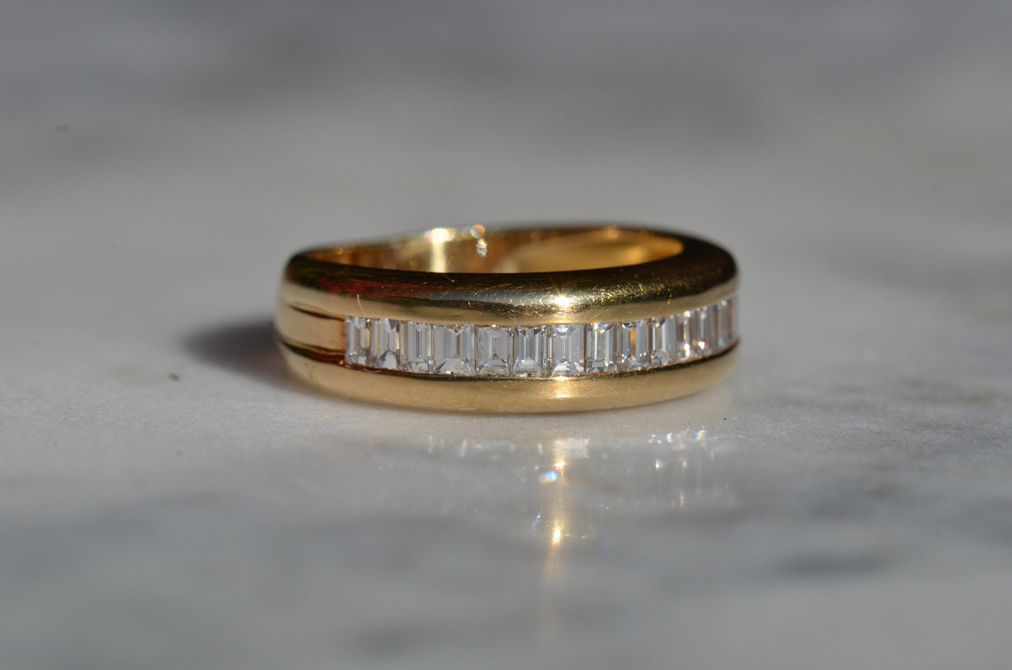 Bold Baguette 2/3 Eternity Band