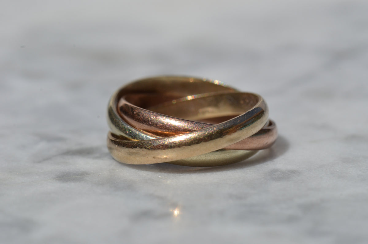 Tricolour Rolling Ring 6.75