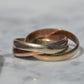 Tricolour Rolling Ring 6.75