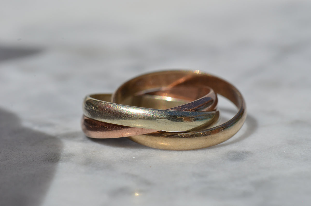 Tricolour Rolling Ring 6.75