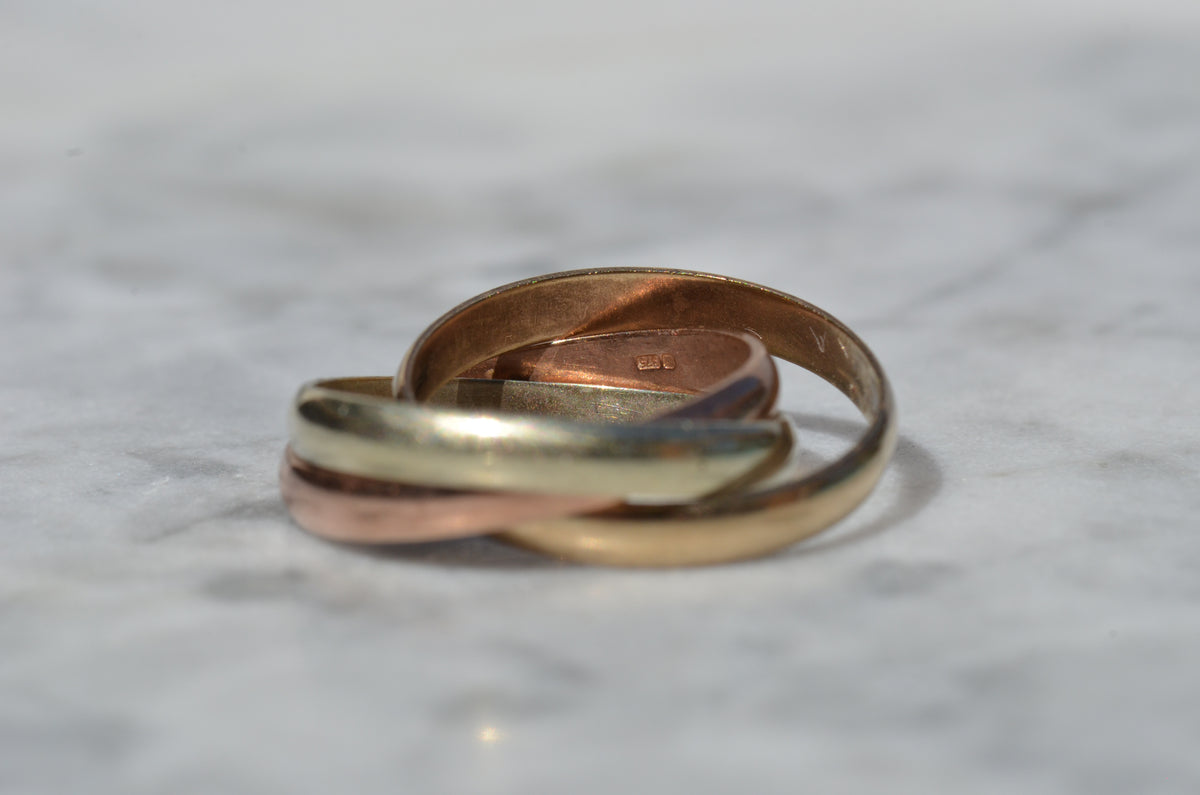 Tricolour Rolling Ring 6.75