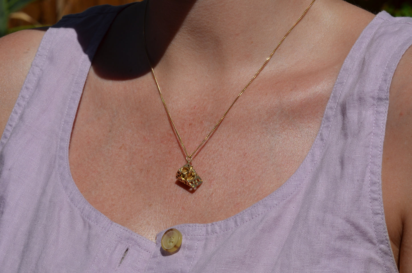 Hungry Little Cheese Mouse Charm