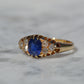 Velvety Edwardian Sapphire Navette Ring
