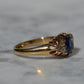 Velvety Edwardian Sapphire Navette Ring