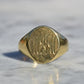 Heavy Midcentury Signet Ring MFM