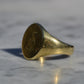 Heavy Midcentury Signet Ring MFM