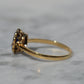Rich Antique Sapphire Daisy Ring