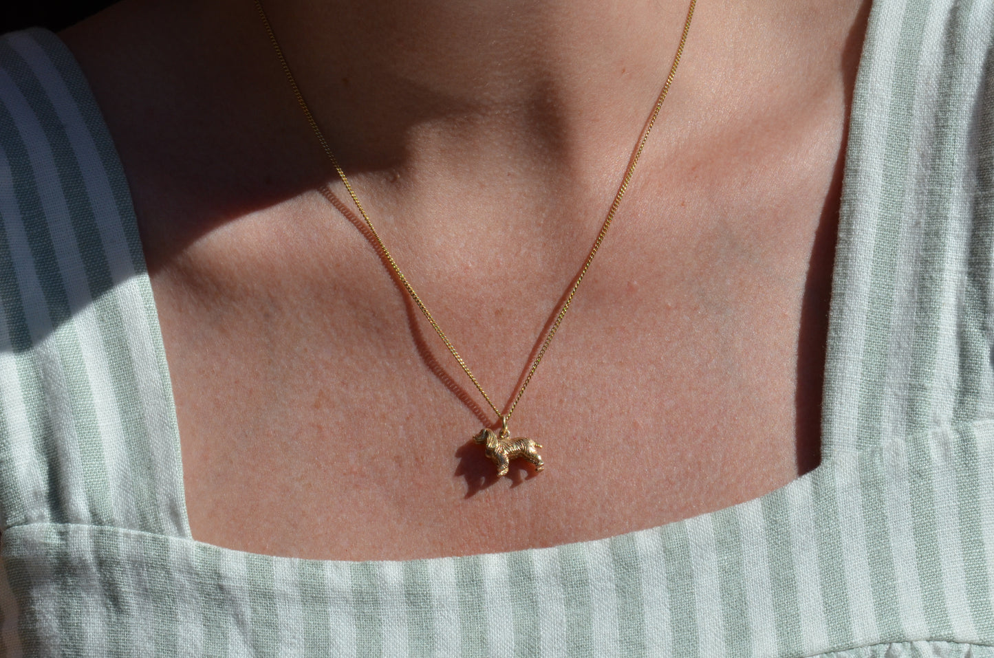 Detailed Vintage Spaniel Charm