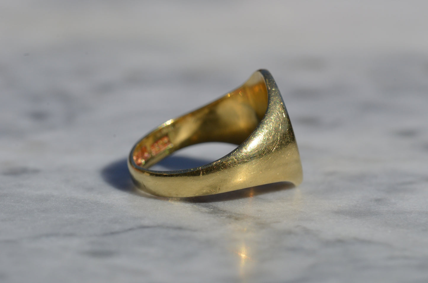 Heavy Midcentury Signet Ring MFM