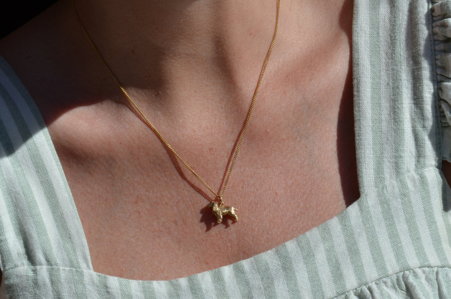 Detailed Vintage Spaniel Charm