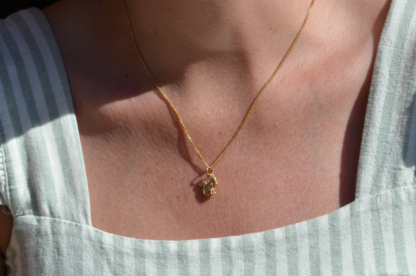 Wee Vintage Squirrel Charm