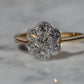 Elegant Vintage Diamond Daisy Ring