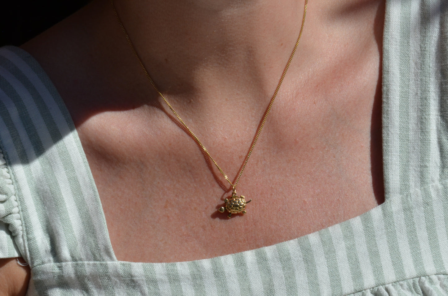 Petite Articulated Turtle Charm