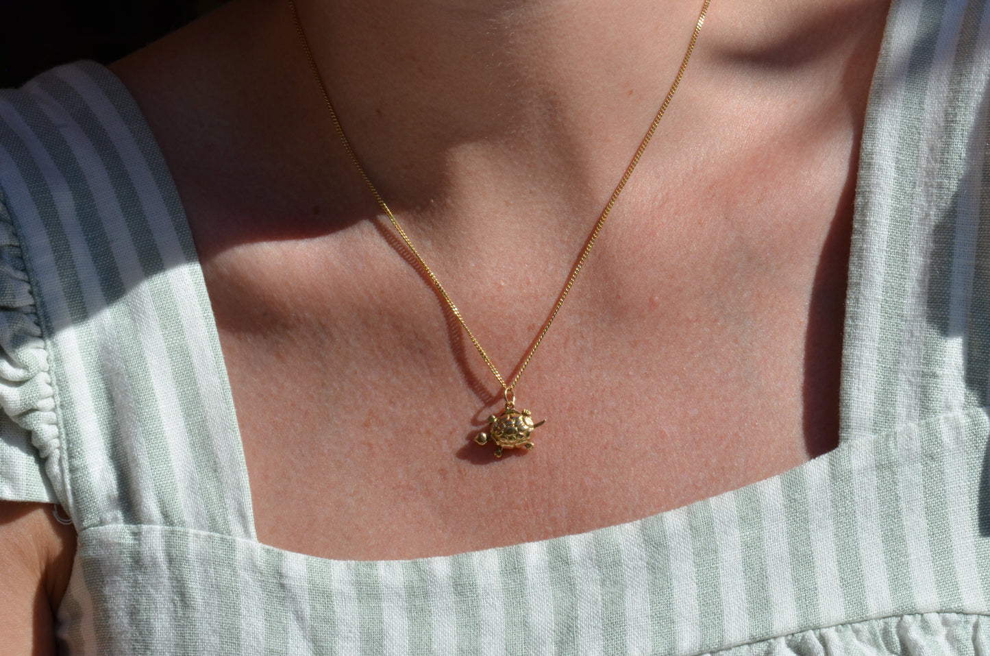 Petite Articulated Turtle Charm