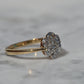 Elegant Vintage Diamond Daisy Ring