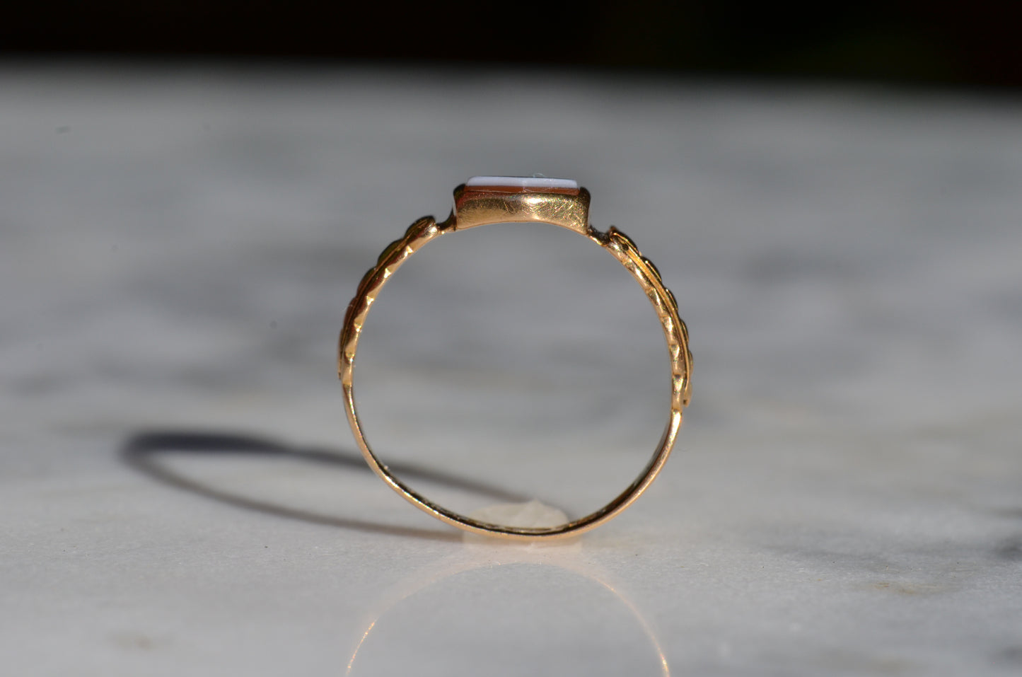 Antique Sardonyx Signet Ring