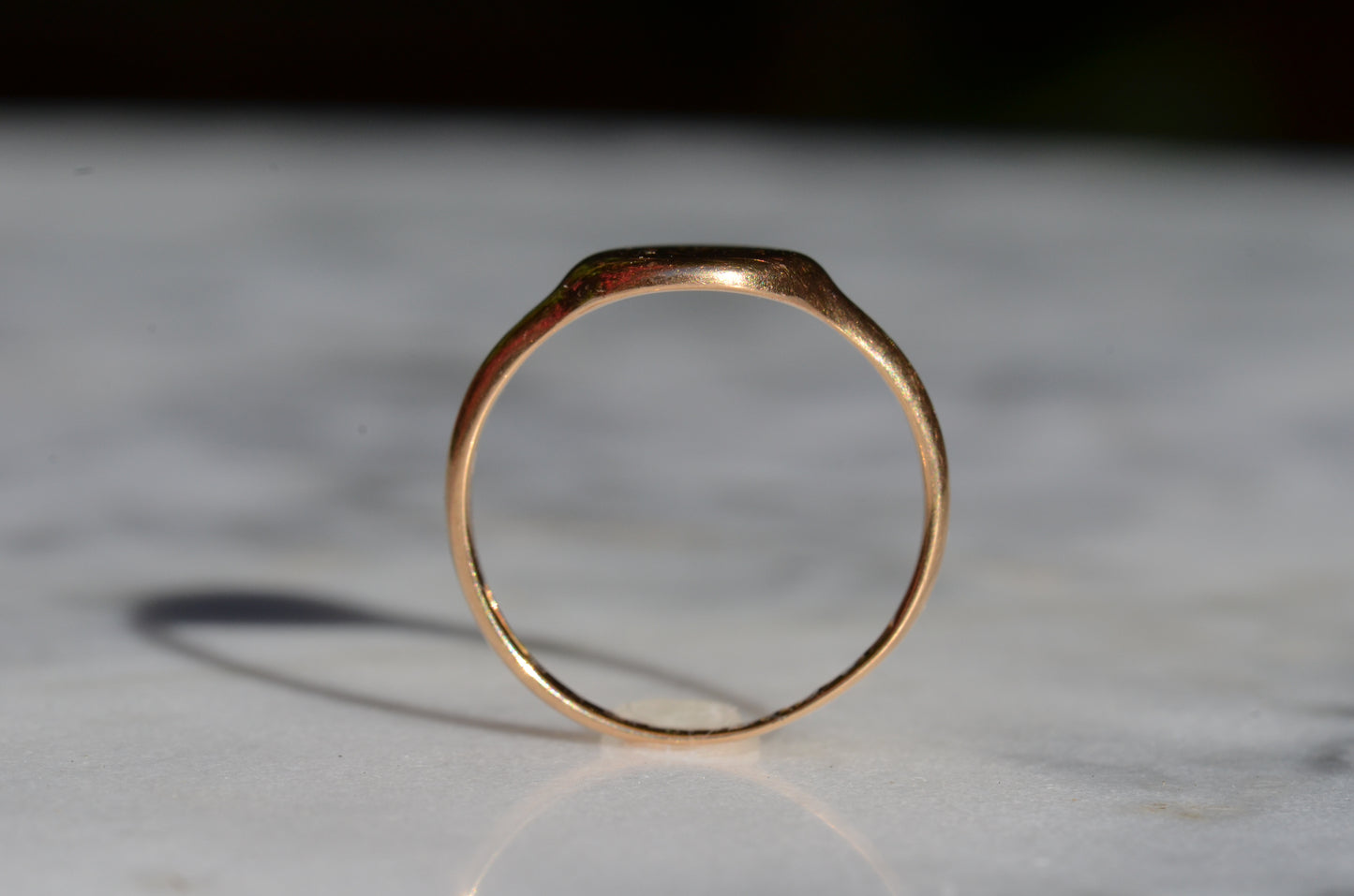 Smooth Antique Signet Ring KG