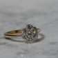 Elegant Vintage Diamond Daisy Ring