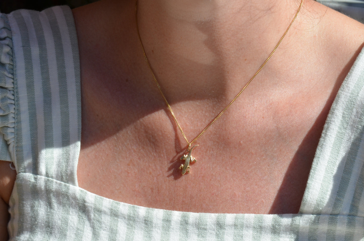 Midcentury Lizard Charm