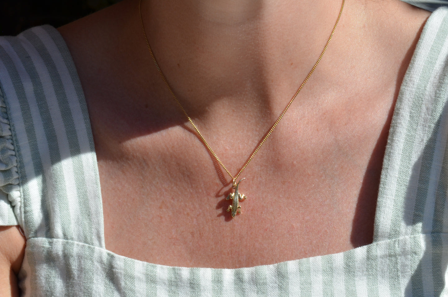 Midcentury Lizard Charm