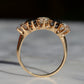 Dazzling Sapphire and Diamond Five Stone Band