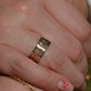 Warm Antique Panel Eternity Band