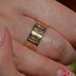 Warm Antique Panel Eternity Band