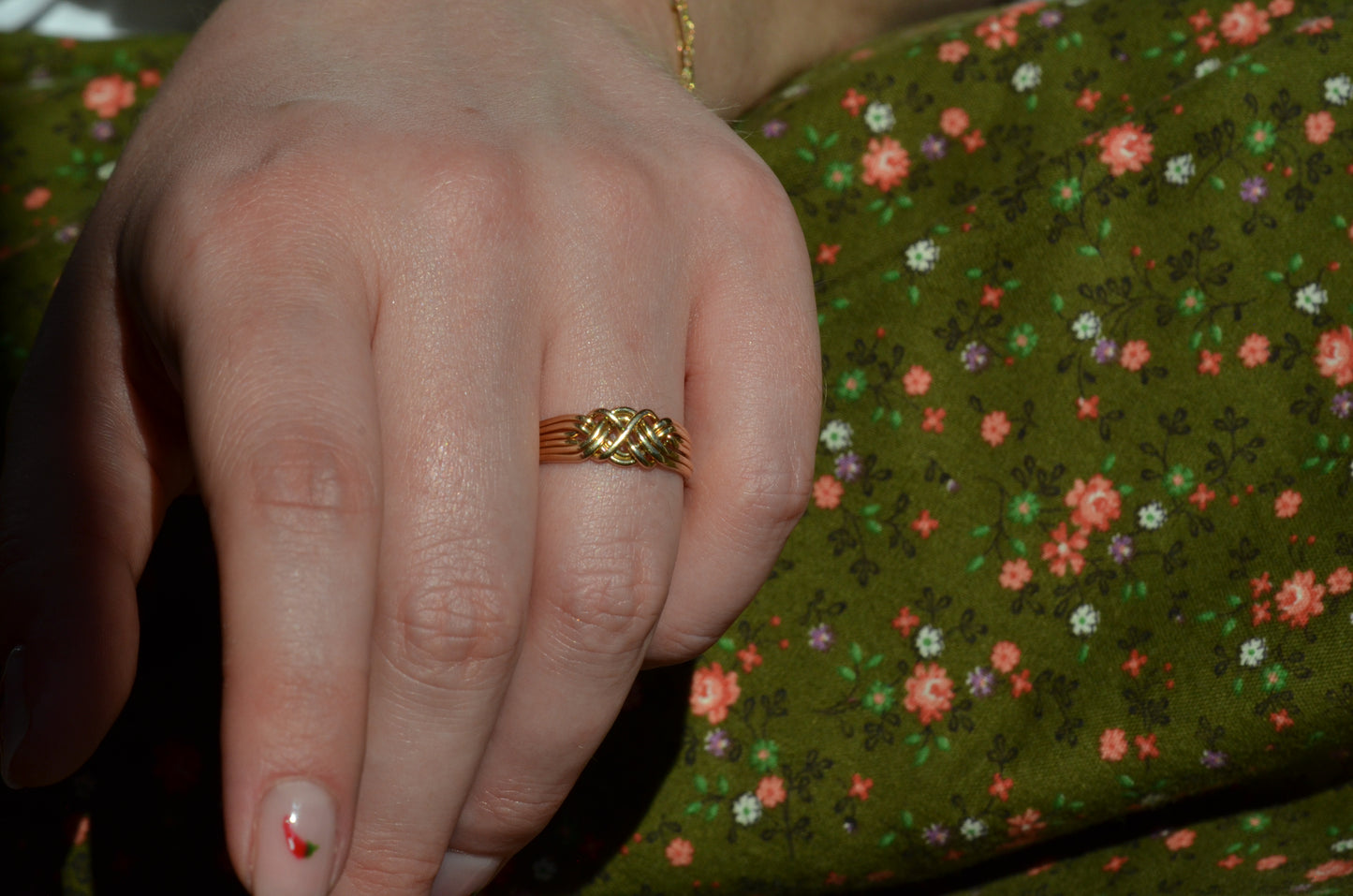 Playful Vintage Puzzle Ring