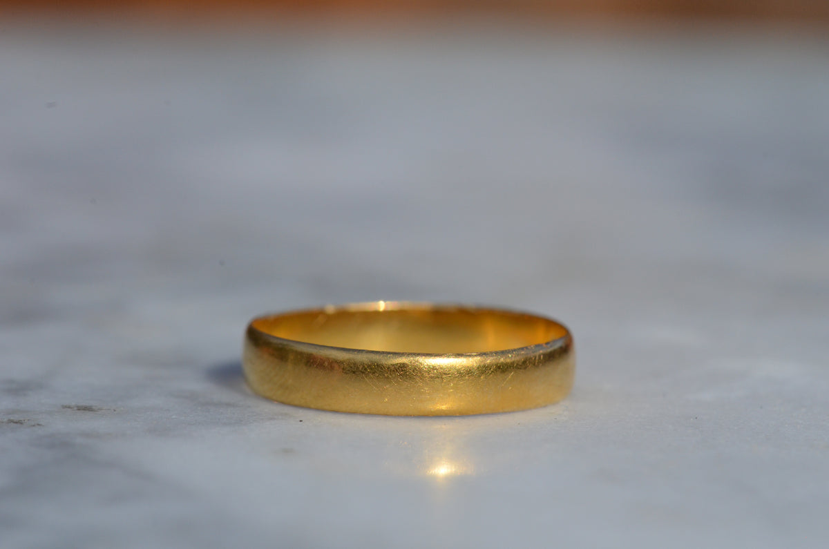 Easy Vintage 22k Band 8.25 1938