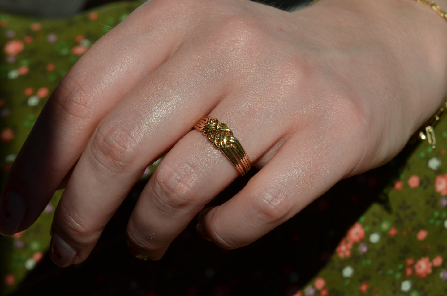 Playful Vintage Puzzle Ring