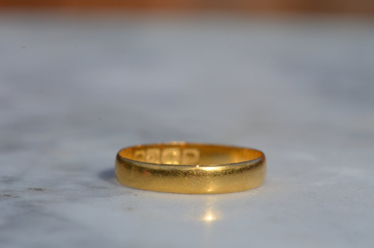 Easy Vintage 22k Band 8.25 1938