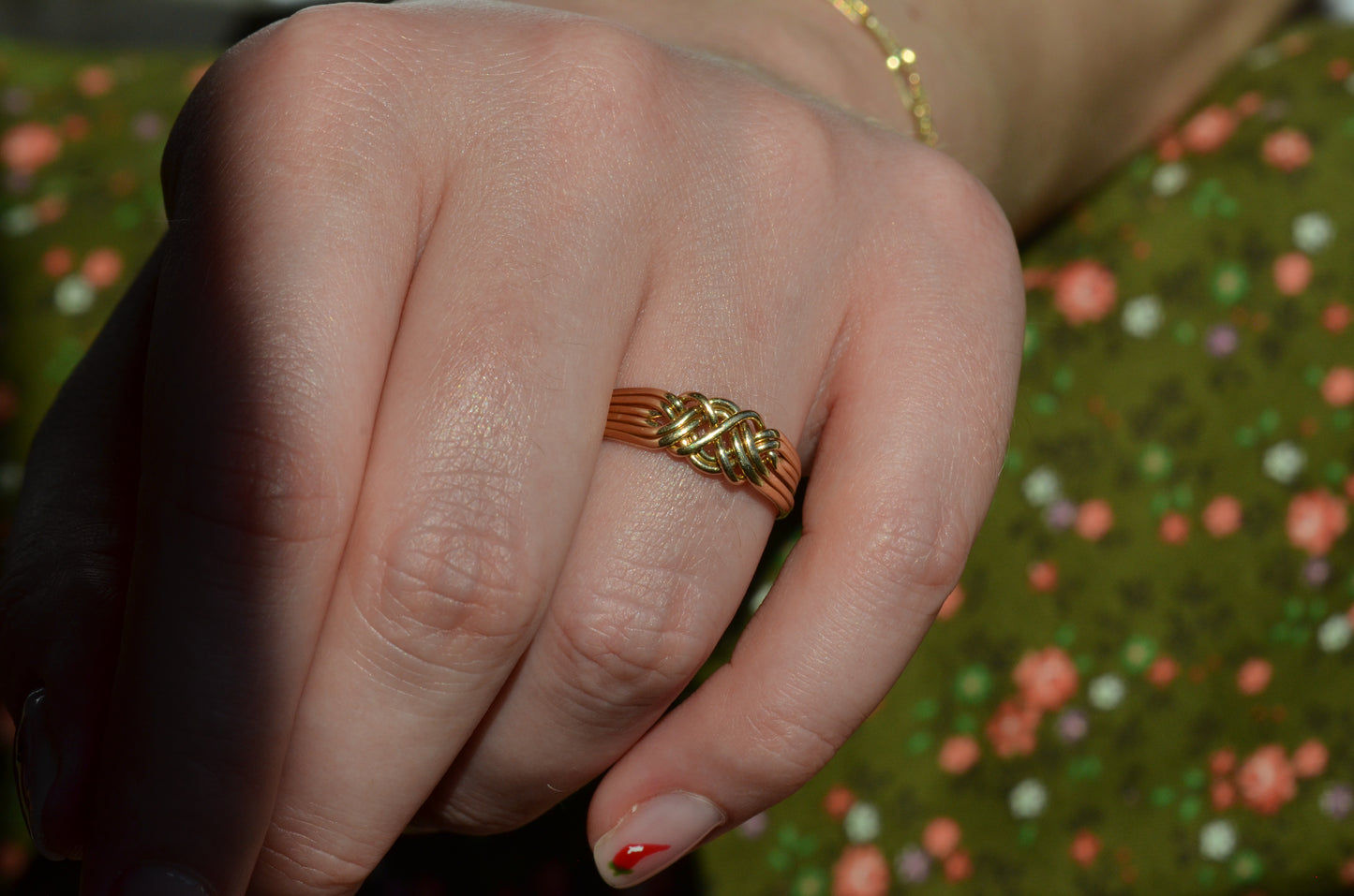 Playful Vintage Puzzle Ring