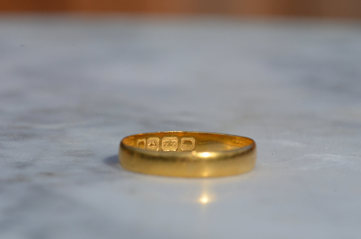Easy Vintage 22k Band 8.25 1938