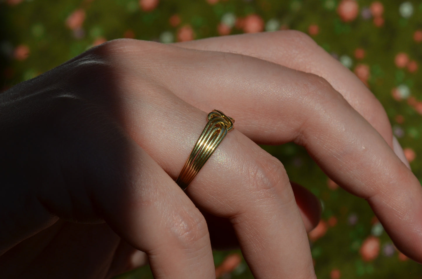 Playful Vintage Puzzle Ring