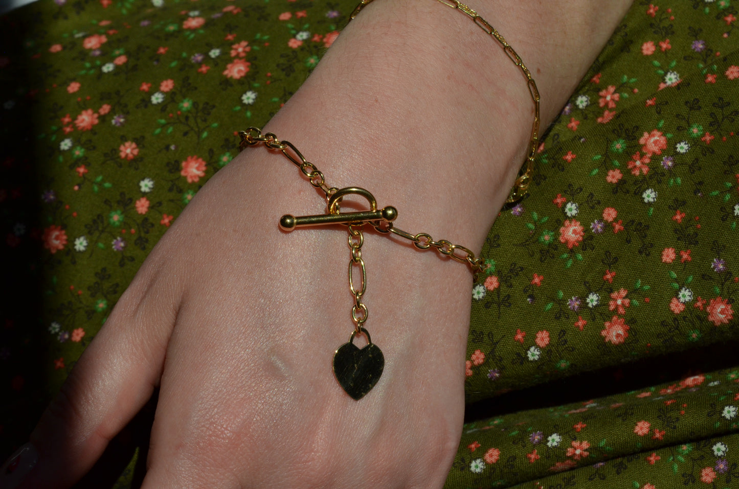 Darling Estate Heart Toggle Bracelet