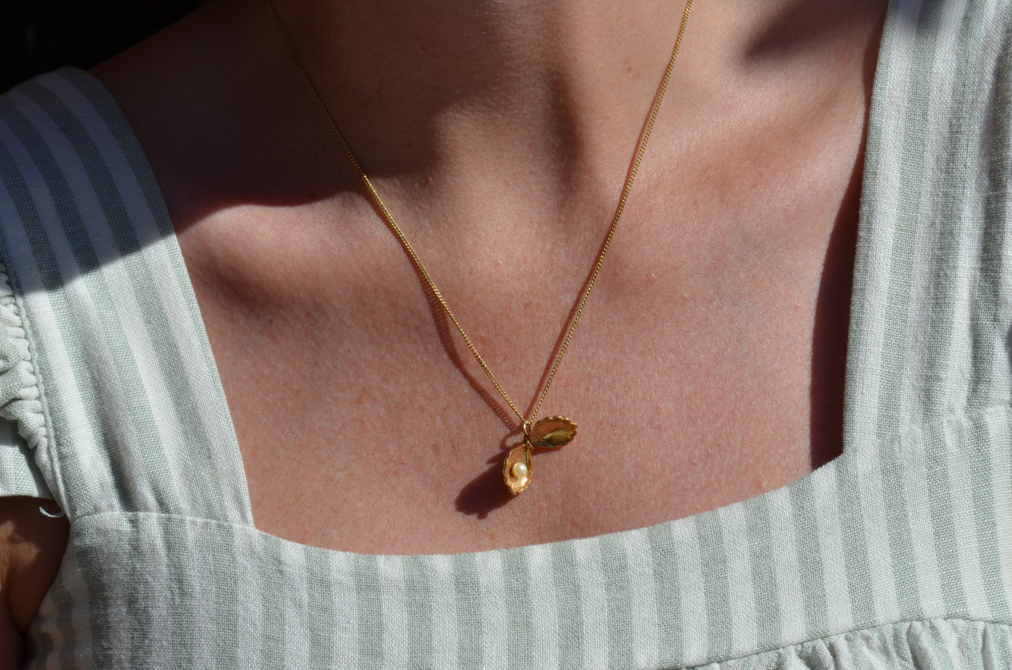 Locket Pearl Shell Charm