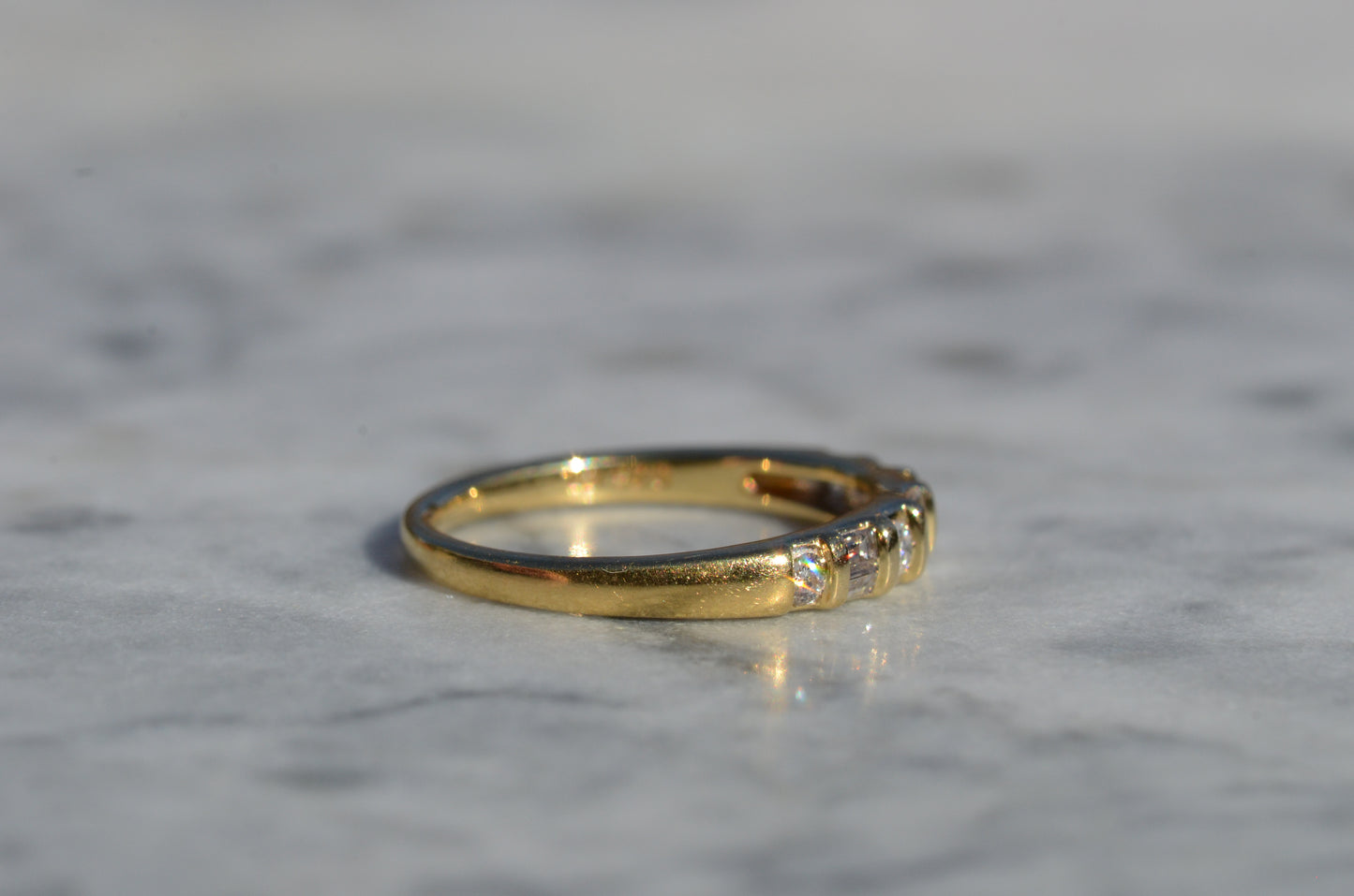 Scintillating Mixed Cut Diamond Band