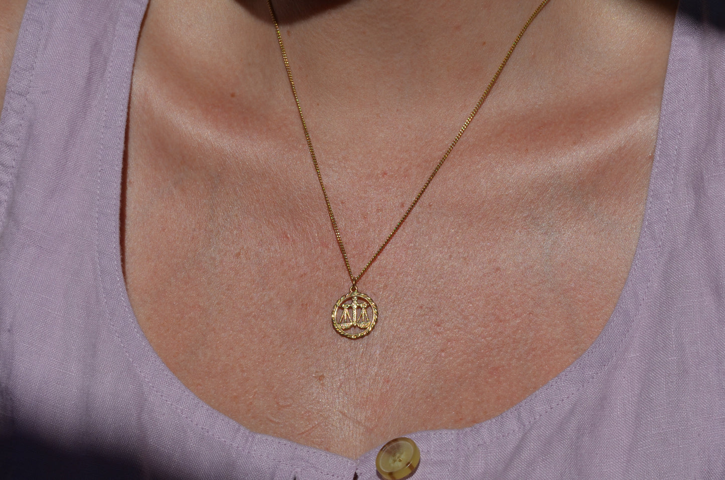 Detailed Midcentury Libra Charm