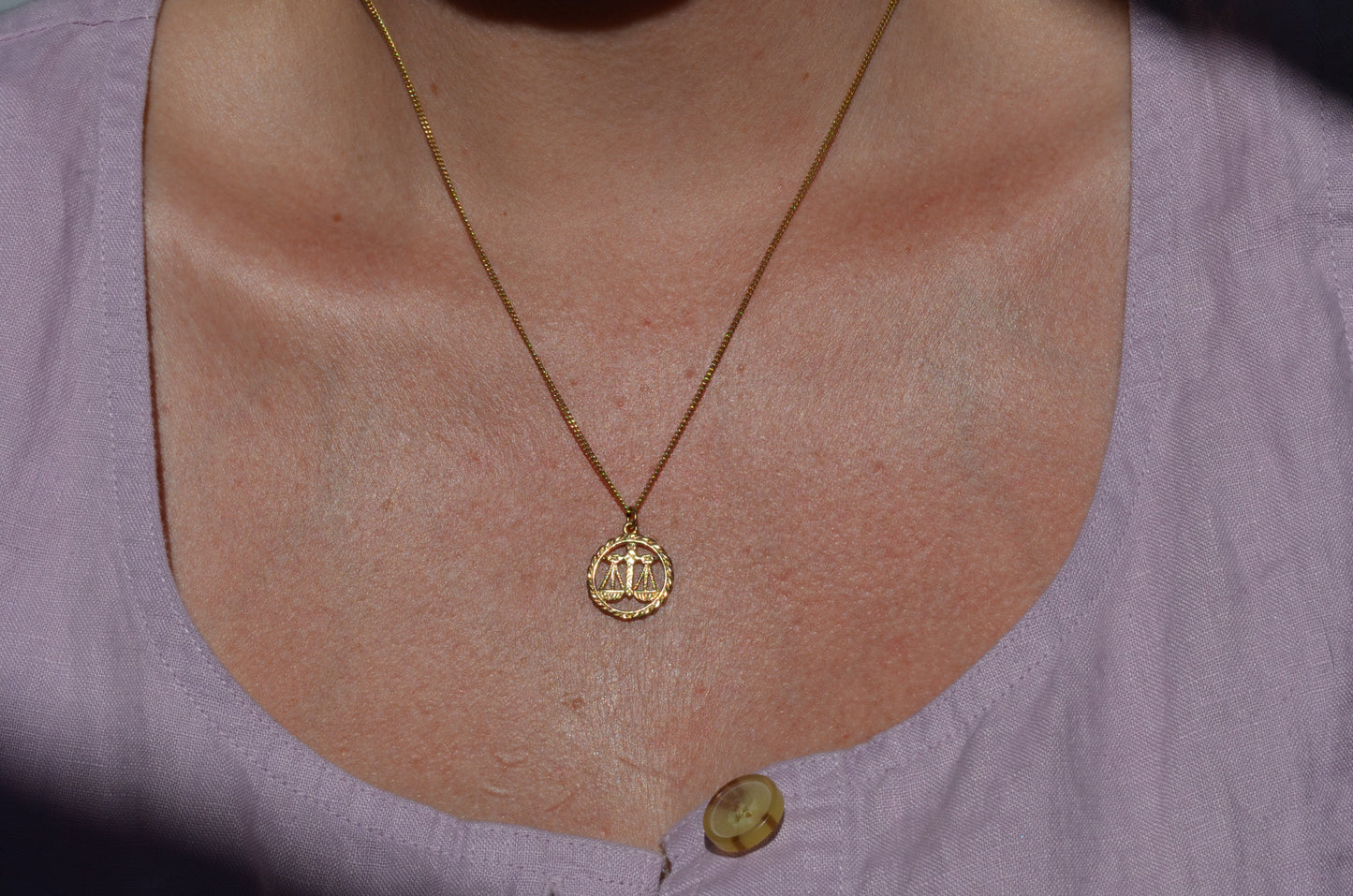 Detailed Midcentury Libra Charm