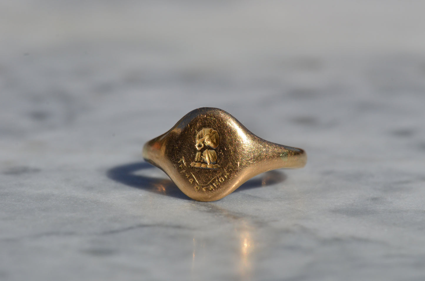 Hopeful Antique Crest Signet