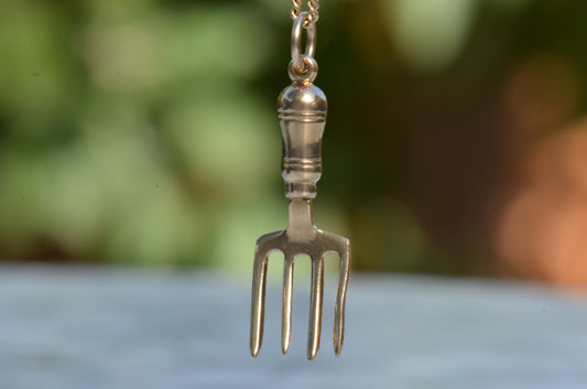 Vintage Gardening Fork Charm