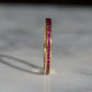 Slim Synthetic Ruby Eternity Band