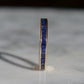 Velvety Synthetic Sapphire Eternity Band